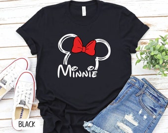 Camicia Minnie Mouse, Camicia Minnie, Camicie Disney, Camicia Family Mouse, Camicia Disneyland, Camicia Disney da donna, camicia da viaggio disney P7400