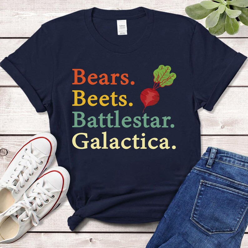 Bears Beets Battlestar Galactica Shirt the Office Shirt Etsy