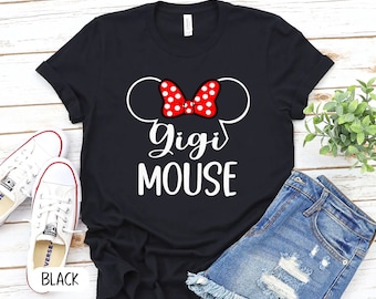 Gigi Mouse-tröja, mormor mus, Disney-familjetröja, dam Disney-tröja, Disney mormorströja, Disneyworld-tröja, Disney-tröja, P7400