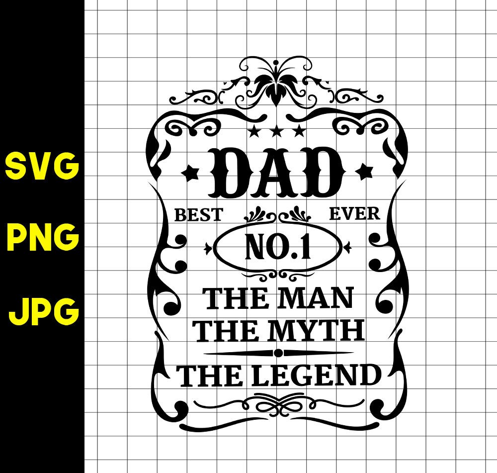 Fathers Day Svg Dad the Man the Myth the Legend Svg Dad Svg - Etsy