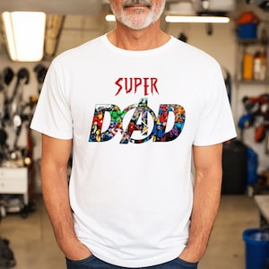 Daddy Hero Shirt,Gift For Dad,Fathers Day Shirt,Dad Avengers logo T-shirt,  Avenger T-shirt Avengers Tees, Captain America tee,Superhero Dad