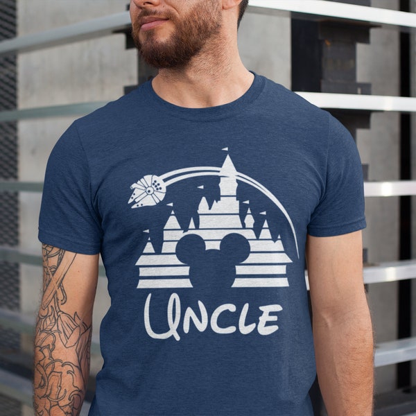 Uncle Mouse Shirt, Disney shirt for men, Disney men's shirt, Disney uncle shirt, Mickey shirt, Disney family shirt, Disneyland Shirt P7400