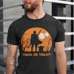 Star Wars Halloween Shirt, Disney Halloween Shirt, Mandalorian Trick or Treat, Disney Halloween,Halloween Family Shirts,Disney Family Shirts