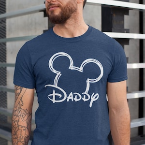 Shirt Daddy Mouse, Minnie Mouse, Disneyland Trip-shirt, cadeau voor papa, Daddy Mouse, cadeau voor papa, shirt vader, vader Mickey, Disneyland P7400