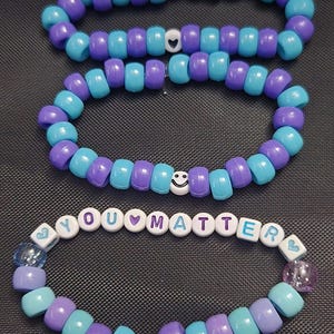 Suicide Awareness Beaded Bracelets