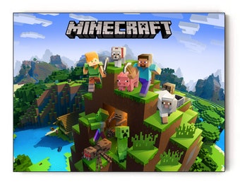 Cadre Minecraft Etsy Cadre Minecraft Etsy
