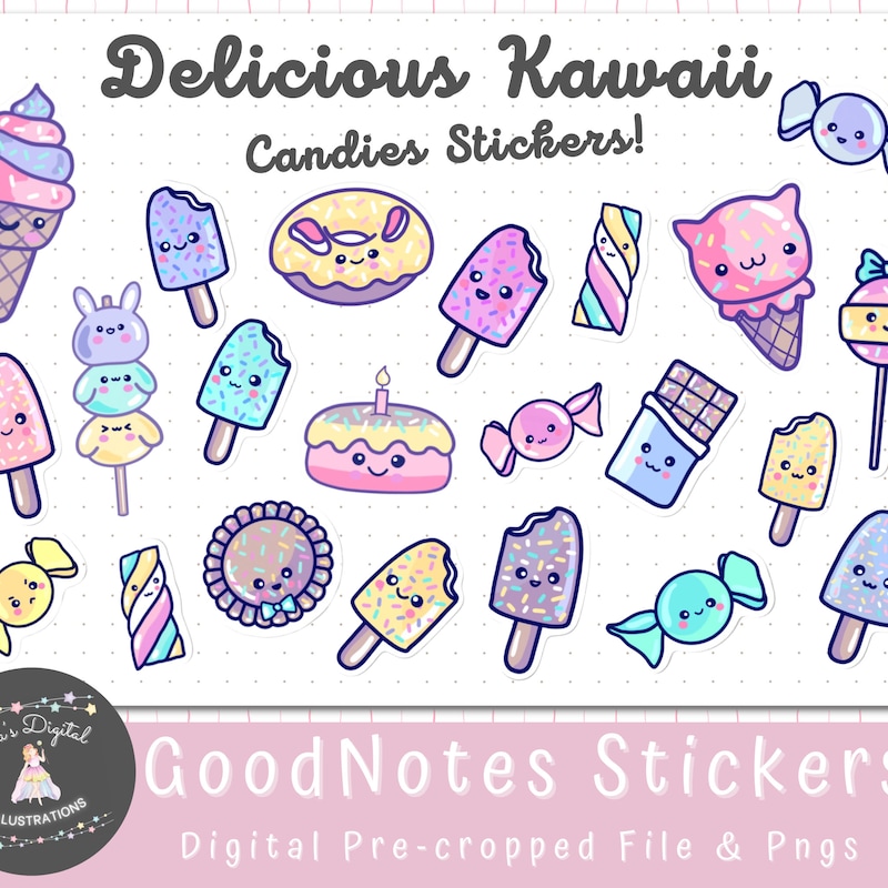 Süße bonbon sticker - Etsy.de