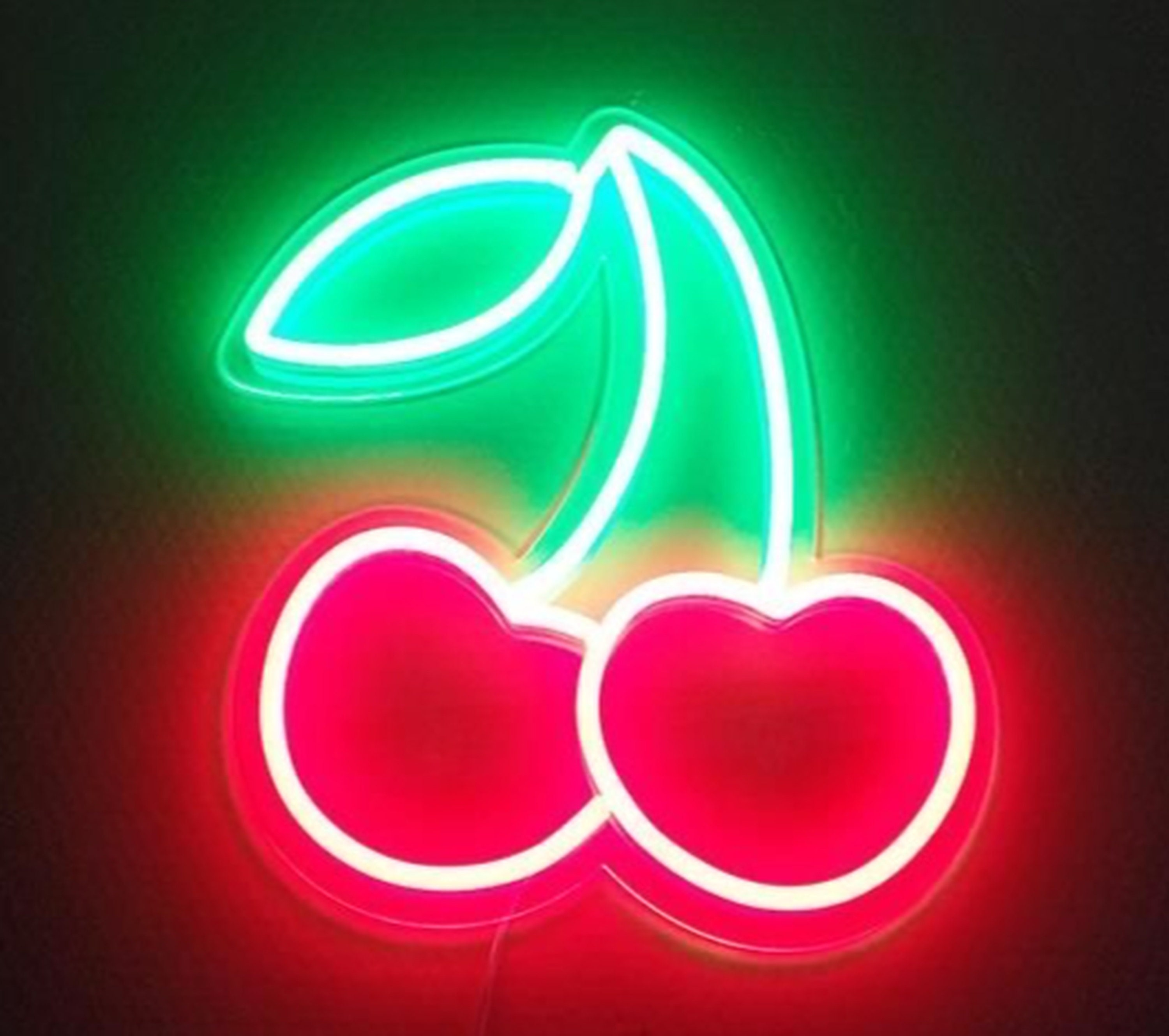 Neon sign handmade cherry neon sign fun neon light decoration Etsy