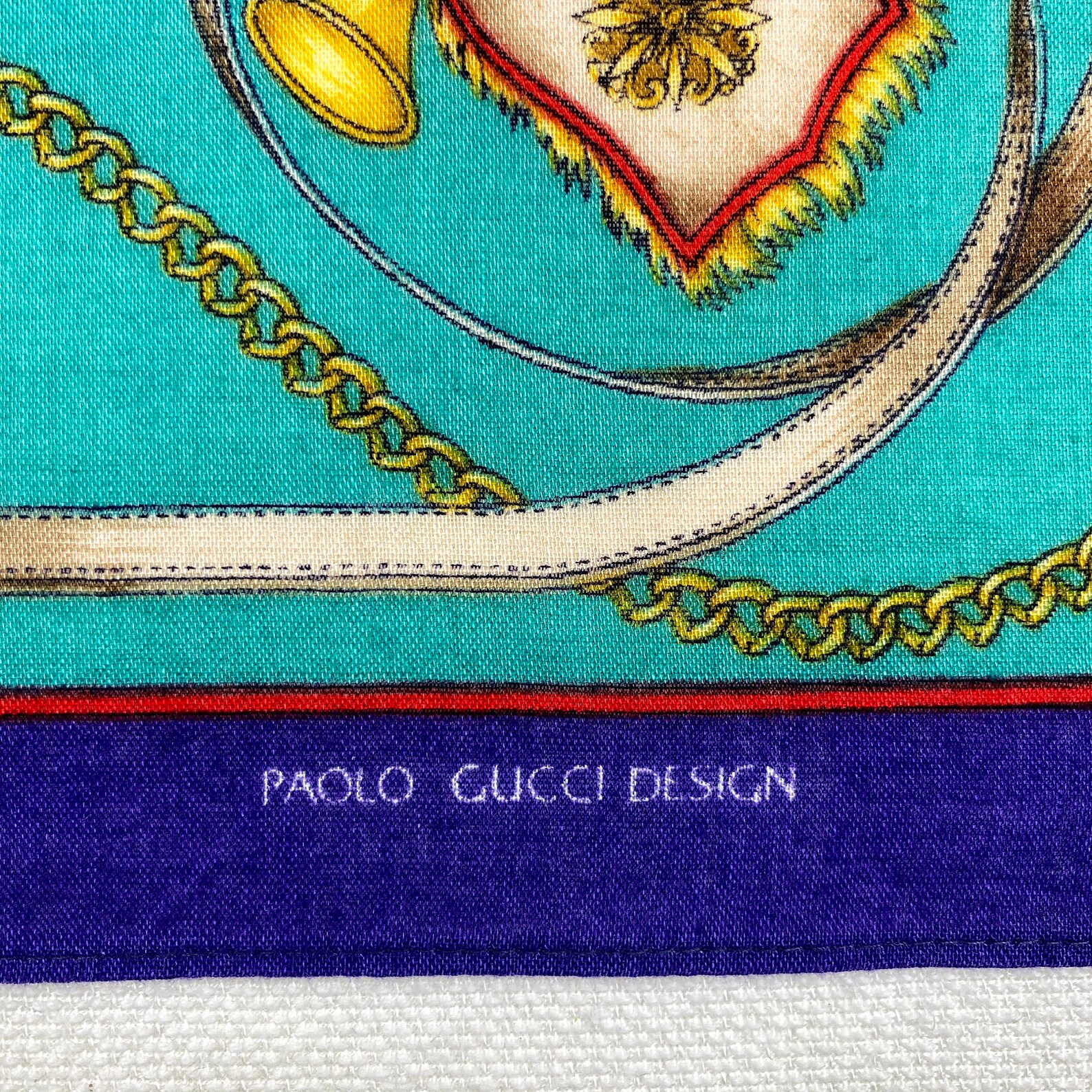 PAOLO GUCCI Bandana pañuelo cuello pañuelo bufanda clásico Etsy