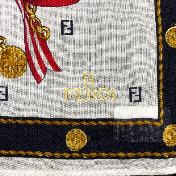 FENDI Bandana Handkerchief Neckerchief Neckwear S… - image 3