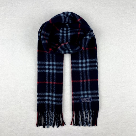 BURBERRY Scarf Muffler Bandana Shawl Wrapped Nova Check Cashmere