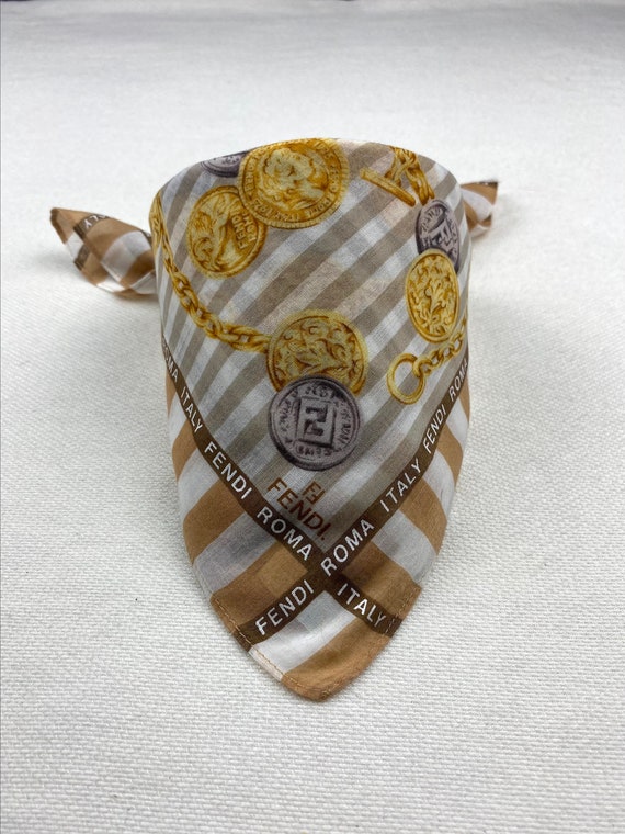 FENDI Bandana Handkerchief Neckerchief Neckwear Sc