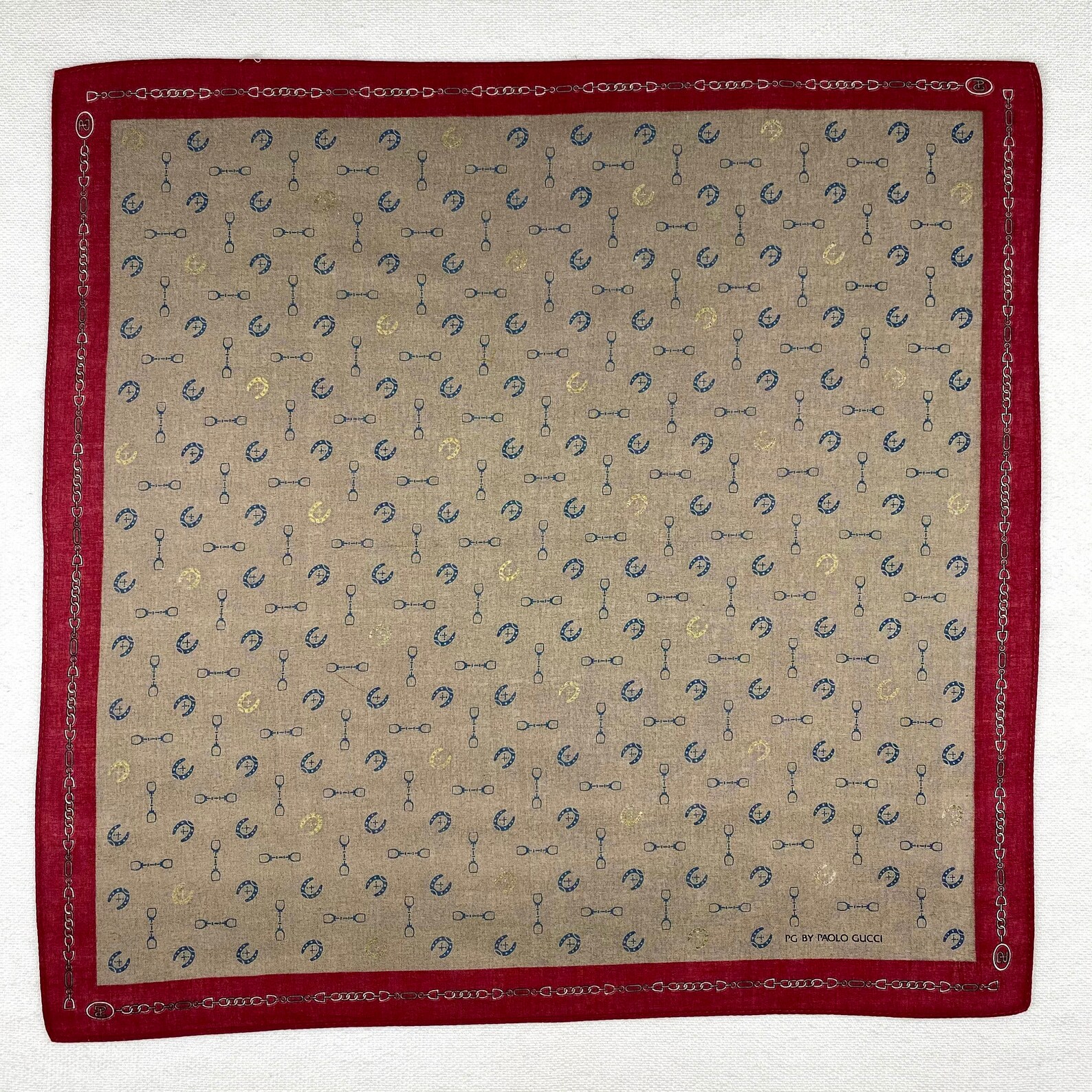 PAOLO GUCCI Bandana pañuelo cuello pañuelo bufanda clásico Etsy España