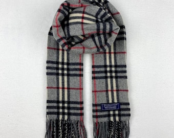 BURBERRY Scarf Muffler Bandana Shawl Wrapped Nova Check Cashmere/Wool Classic Design Authentic Gift awaiting for this winter Merry Christmas