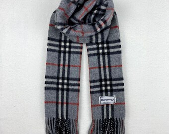 burberry cashmere classic plaid scarf