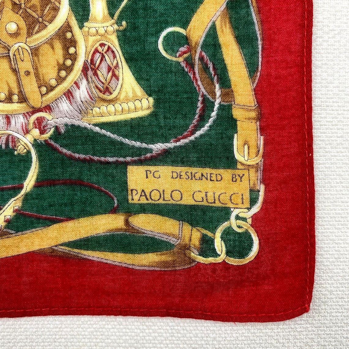 PAOLO GUCCI Bandana Handkerchief Neckerchief Neckwear Scarf Etsy