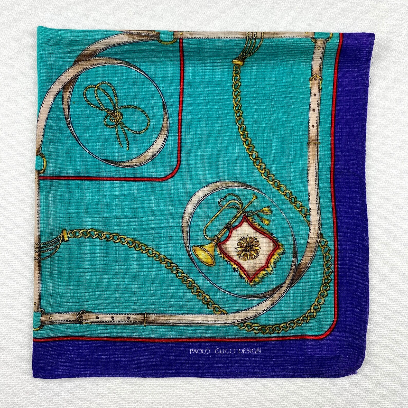 PAOLO GUCCI Bandana pañuelo cuello pañuelo bufanda clásico Etsy España