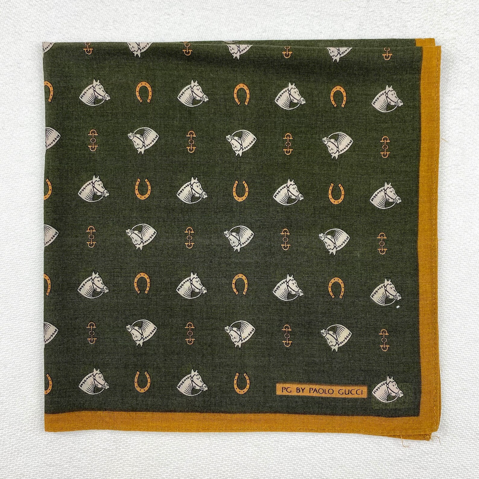 PAOLO GUCCI Bandana Handkerchief Neckerchief Neckwear Scarf Etsy