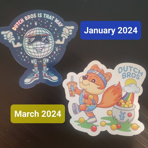 Dutch Bros Stickers 2024
