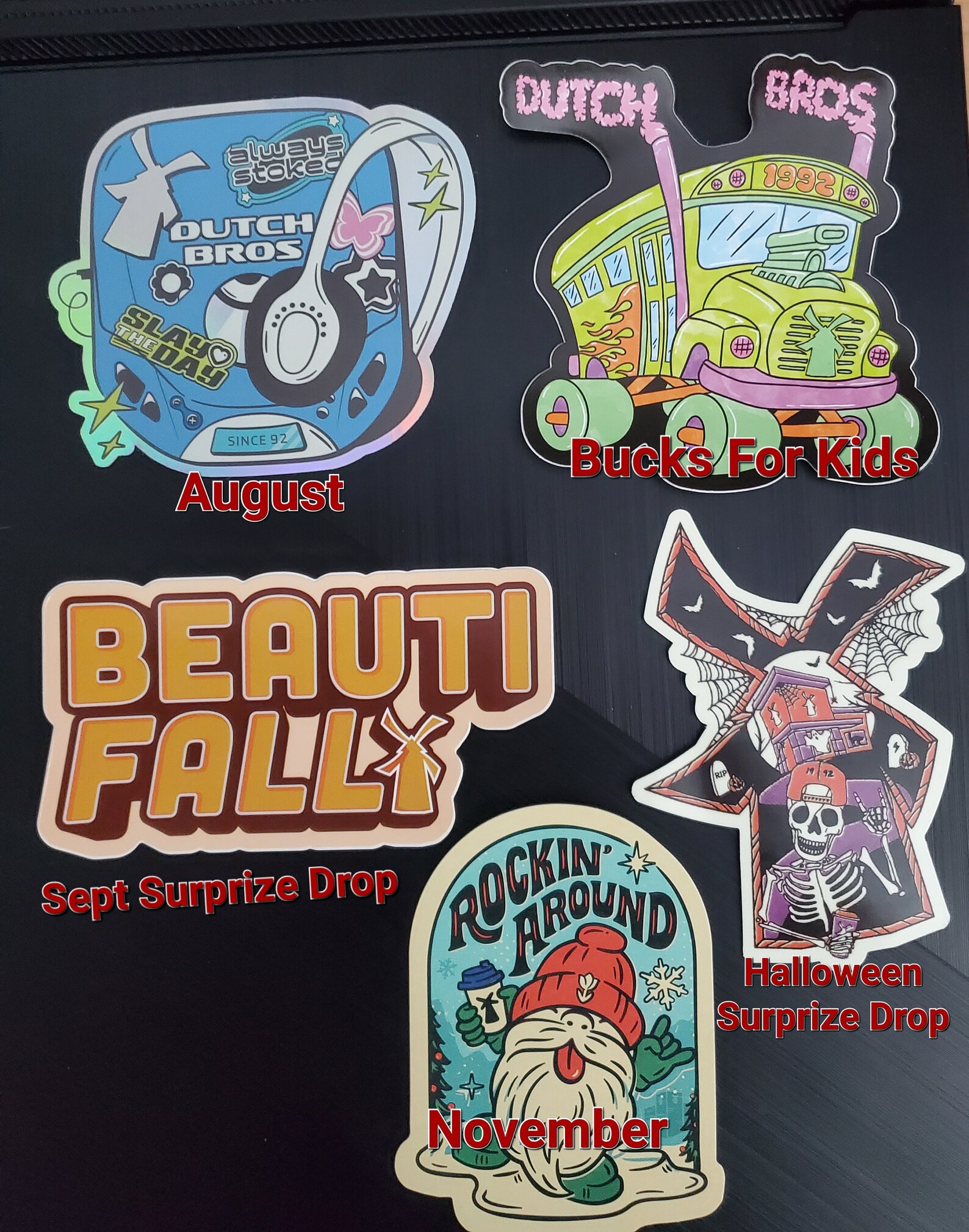 Dutch Bros Stickers April 2024 - 747h2yk