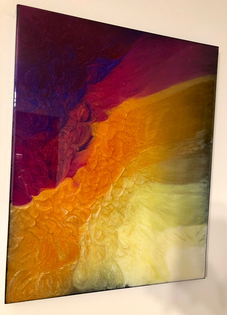 Beautiful epoxy resin wall art Etsy