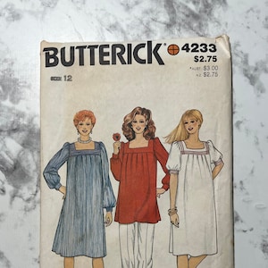 70er Umstandskleid, Umstandskleid und Tunika, Umstandskleid, Kurz- oder Umstandskleid, Butterick 4233