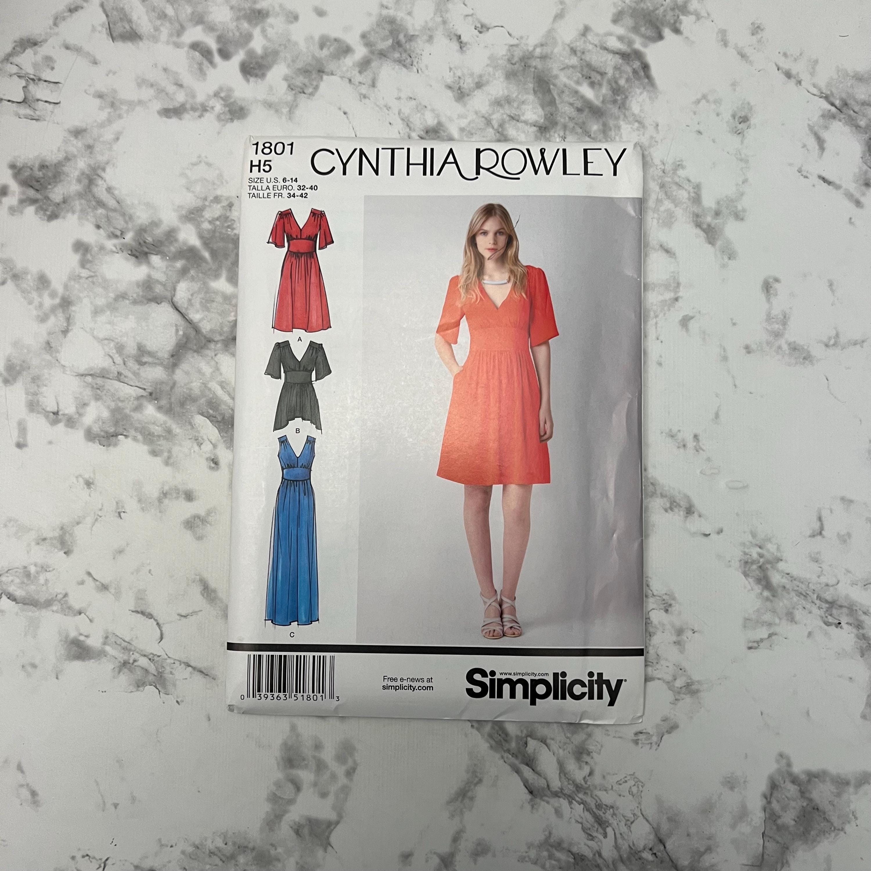 Patron De Couture Simplicity 7760 Cynthia Rowley - Taille 32 à 48