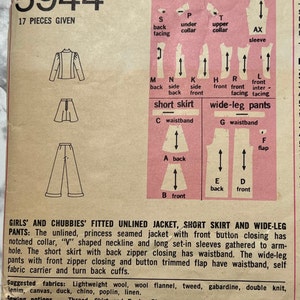 70s Girls and Chubbies' Fitted Unlined Jacket, Short Skirt, and Wide ...
