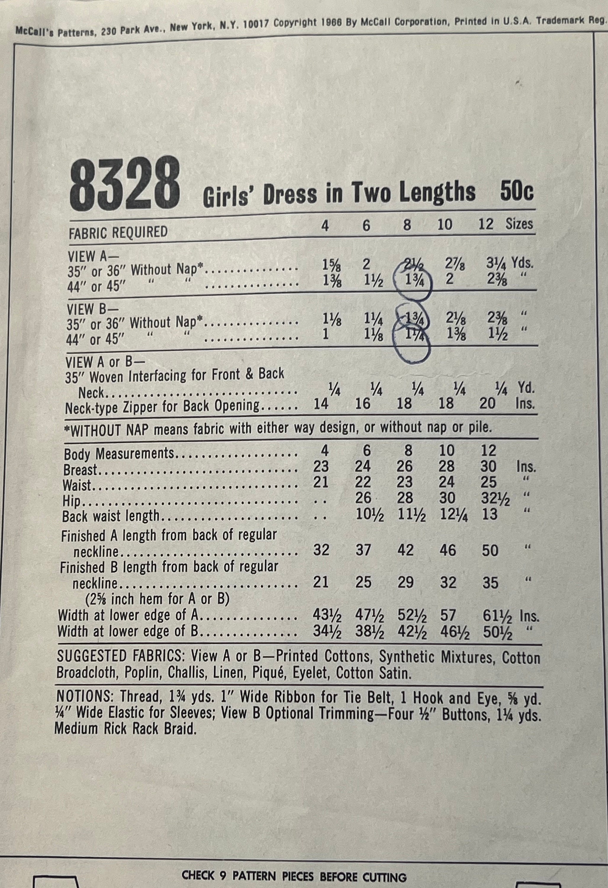 60s Easy To Sew Girls Dress Pattern In 2 Lengths Short Sleeve A Line 60s-easy-to-sew-girls-dress-pattern-in-2-lengths-short-sleeve-a-line