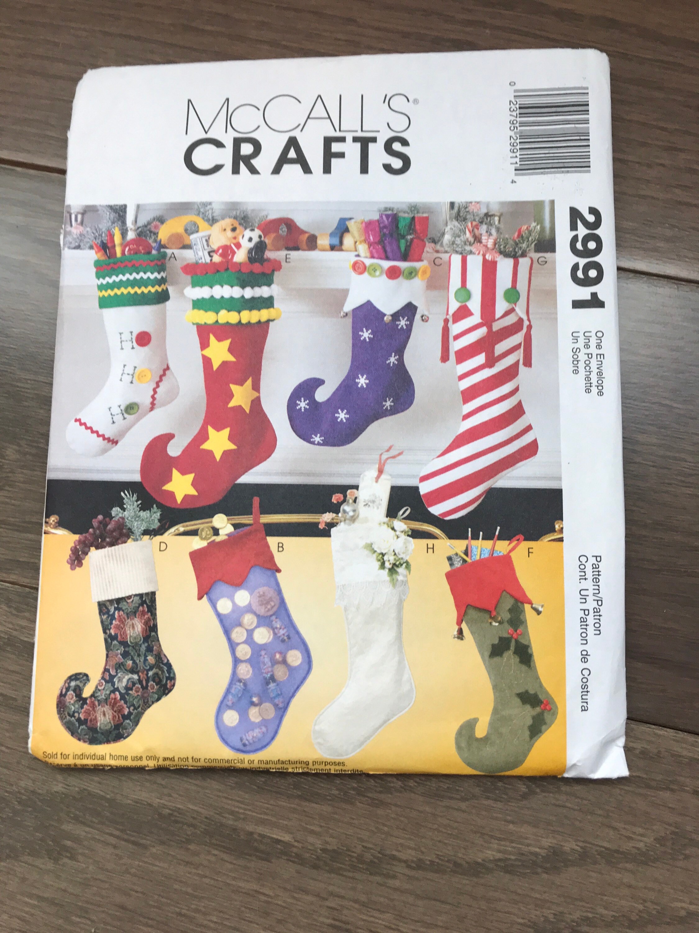 McCall es Christmas Strümpfe Muster 2991 ungeschnitten | Etsy