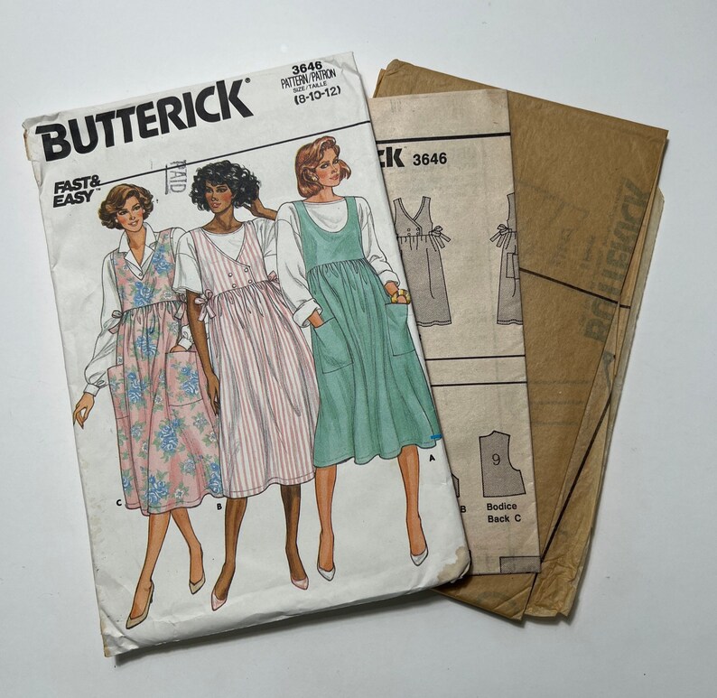 80s Fast and Easy Maternity Jumper Pattern Easy to Sew Etsy