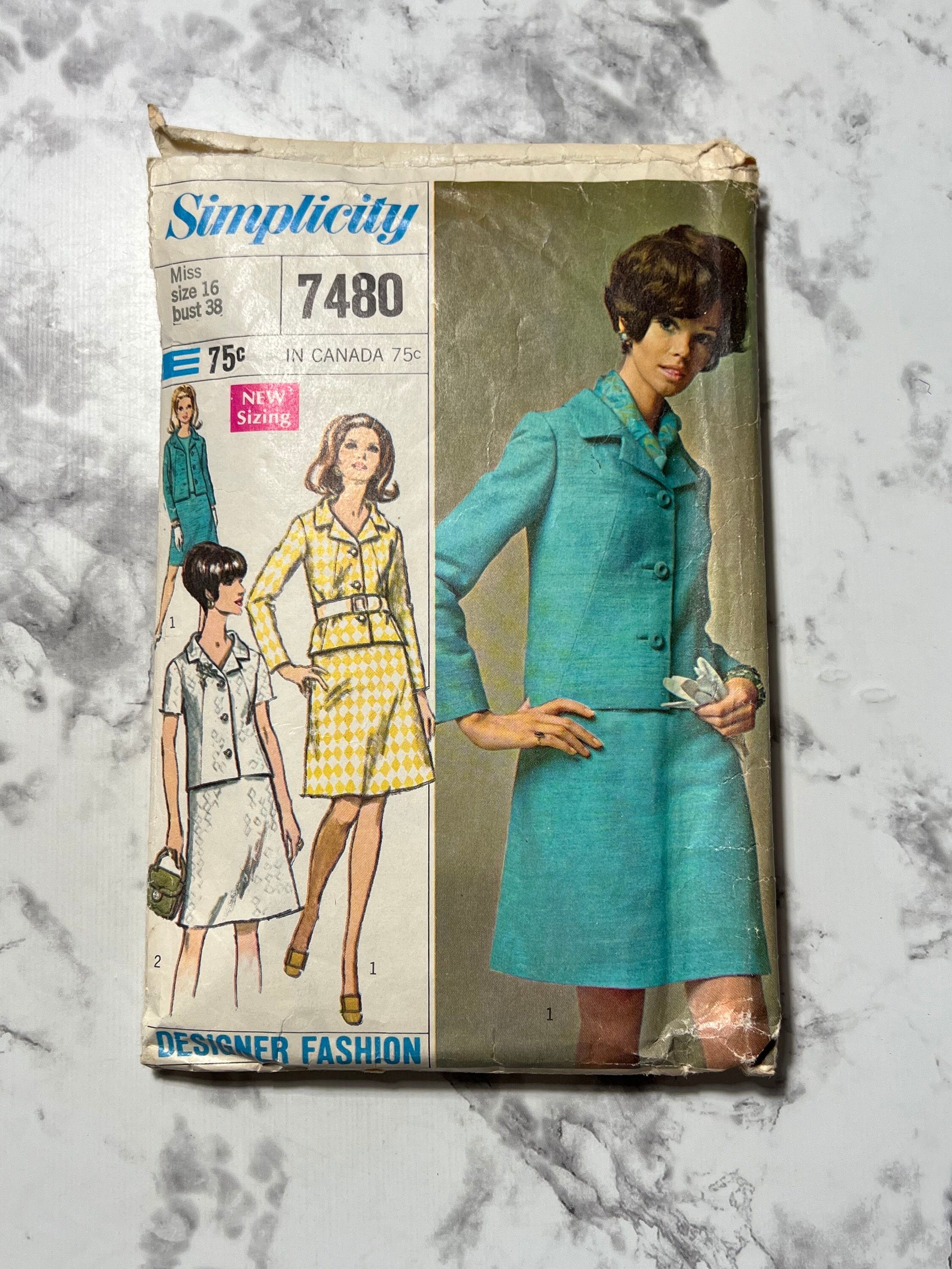 Simplicity 7480 Vintage Sewing Pattern - Etsy