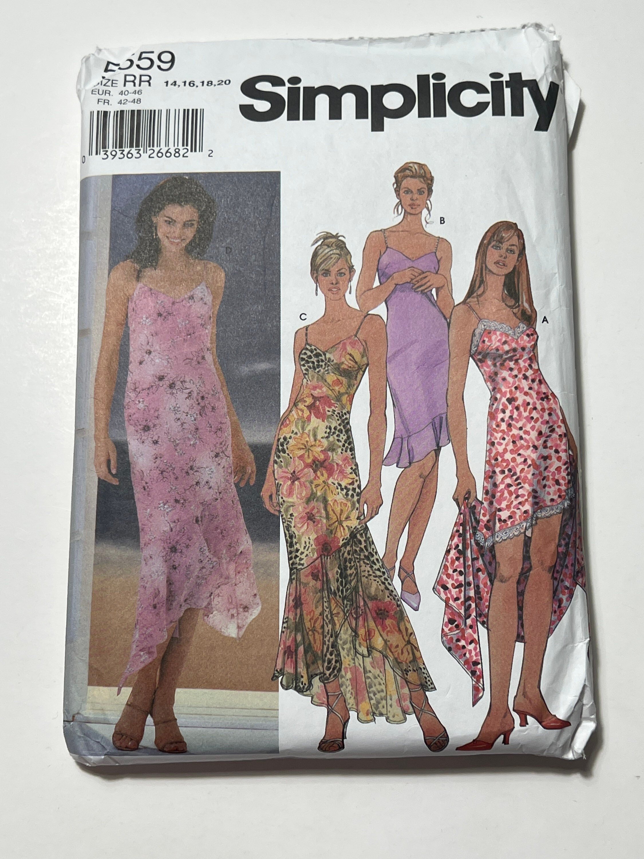 Early 2000s Slip Dress and Shawl Pattern in 4 Lengths, Form Fitting Spaghetti Strap Dress, Simplicity 5559, Size RR (14-16-18-20), Uncut - Etsy Early 2000s Slip Dress and Shawl Pattern in 4 Lengths, Form Fitting Spaghetti Strap Dress, Simplicity 5559, Size RR (14-16-18-20), Uncut - Etsy