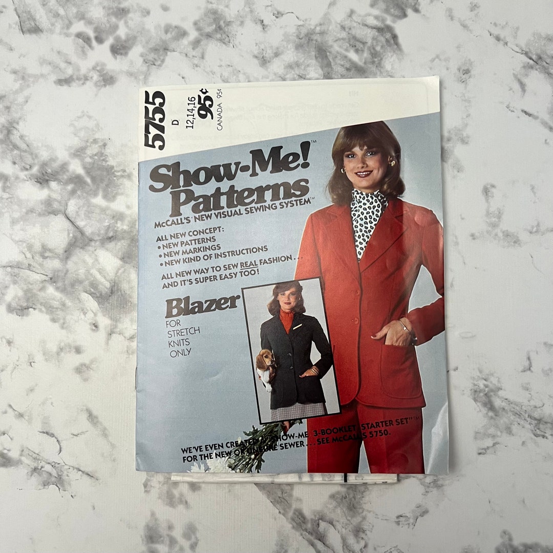 70s Show Me! Pattern, Misses' Unlined Blazer Pattern for Stretch Knits ...