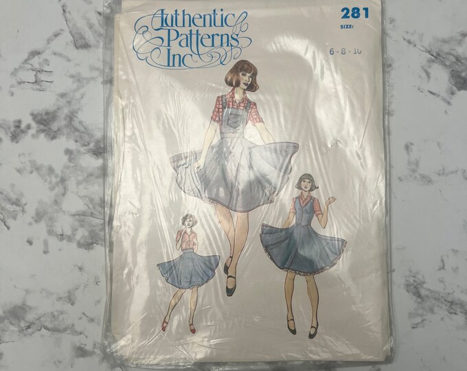 70s Skirt, Overall Skirt, and Vest Pattern, Skirt Bib Overalls Pattern ...