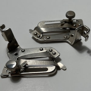 Vintage Singer 35931 Low Shank Adjustable Hemmer Attachment, SEE DESCRIPTION, Fits Singer Models 27, 28, 15, 66, 99, 201, 221, 222