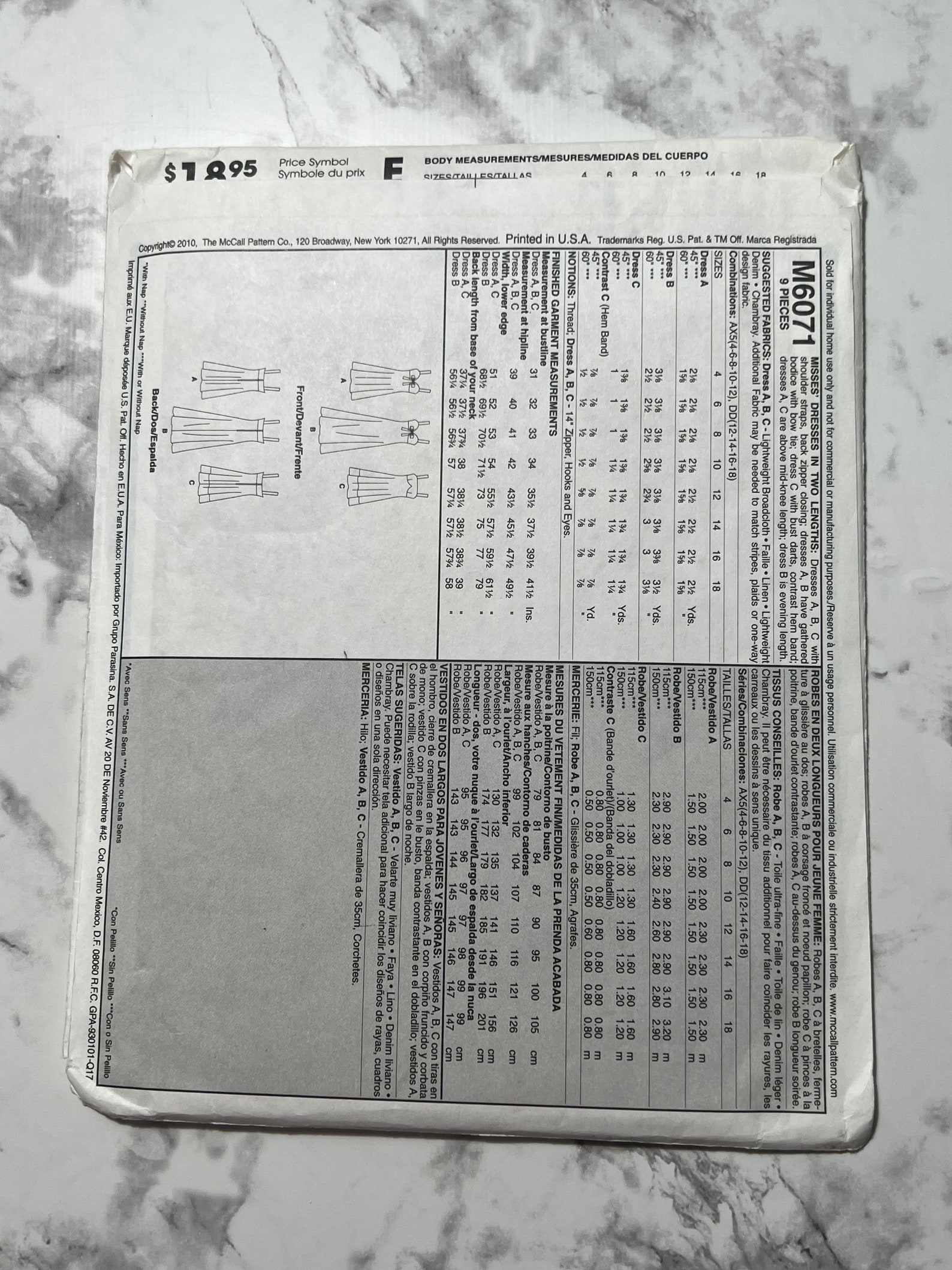 Laura Ashley Misses Dresses in 2 Lengths Pattern, Sleeveless Dress ...
