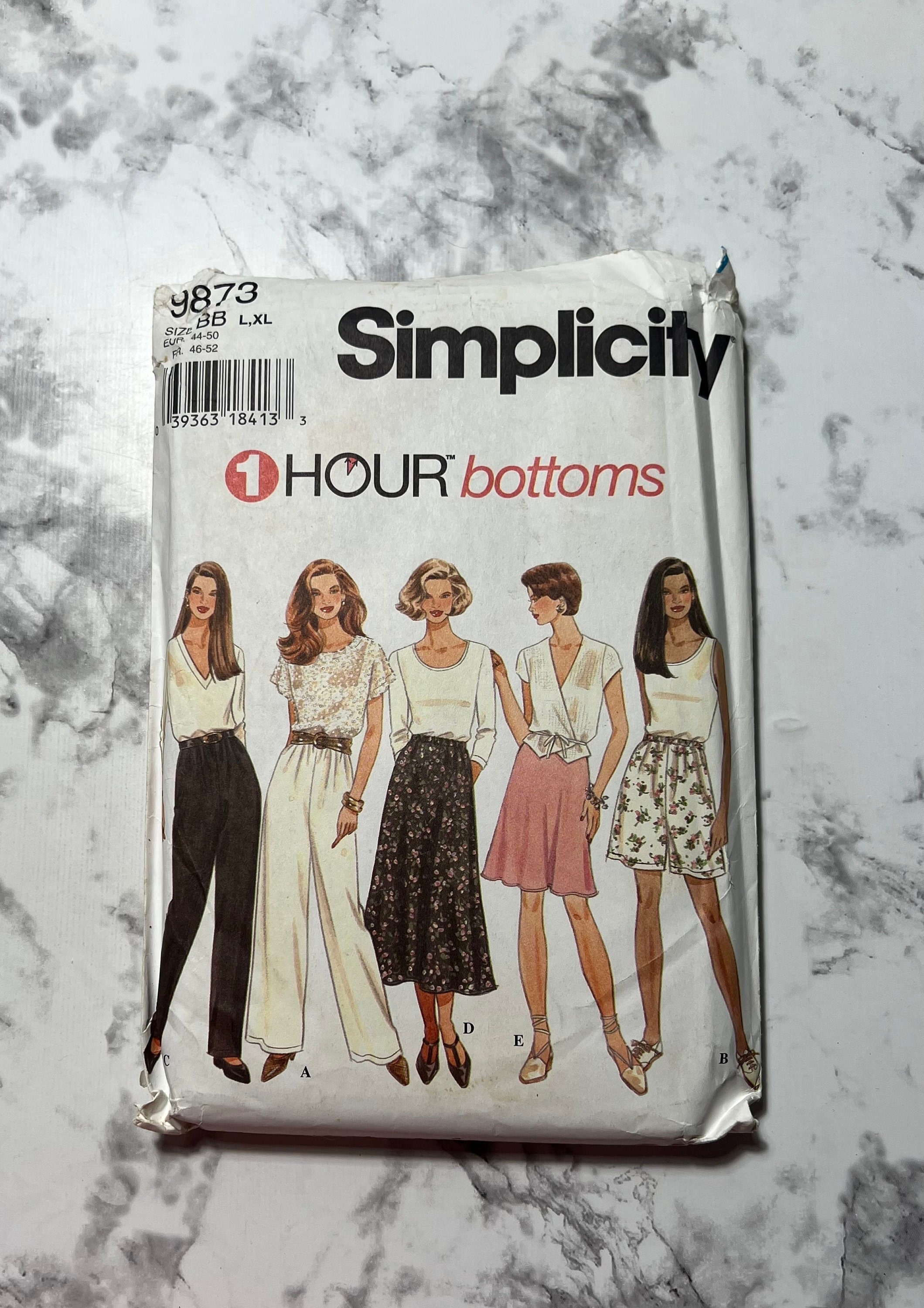 90s 1 Hour Bottoms Pattern, Misses Set of Bottoms Pattern, Easy to Sew Pants, Shorts, or Skirt Pattern, Simplicity 9873, Size BB L,XL, Uncut - Etsy 90s 1 Hour Bottoms Pattern, Misses Set of Bottoms Pattern, Easy to Sew Pants, Shorts, or Skirt Pattern, Simplicity 9873, Size BB L,XL, Uncut - Etsy