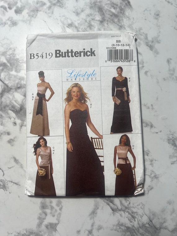 edlyn sequin lace up mermaid formal dress MOD 60s Glam Cocktail Party Dress Pattern BUTTERICK 5298 Low V Necklin – A  Vintage shop