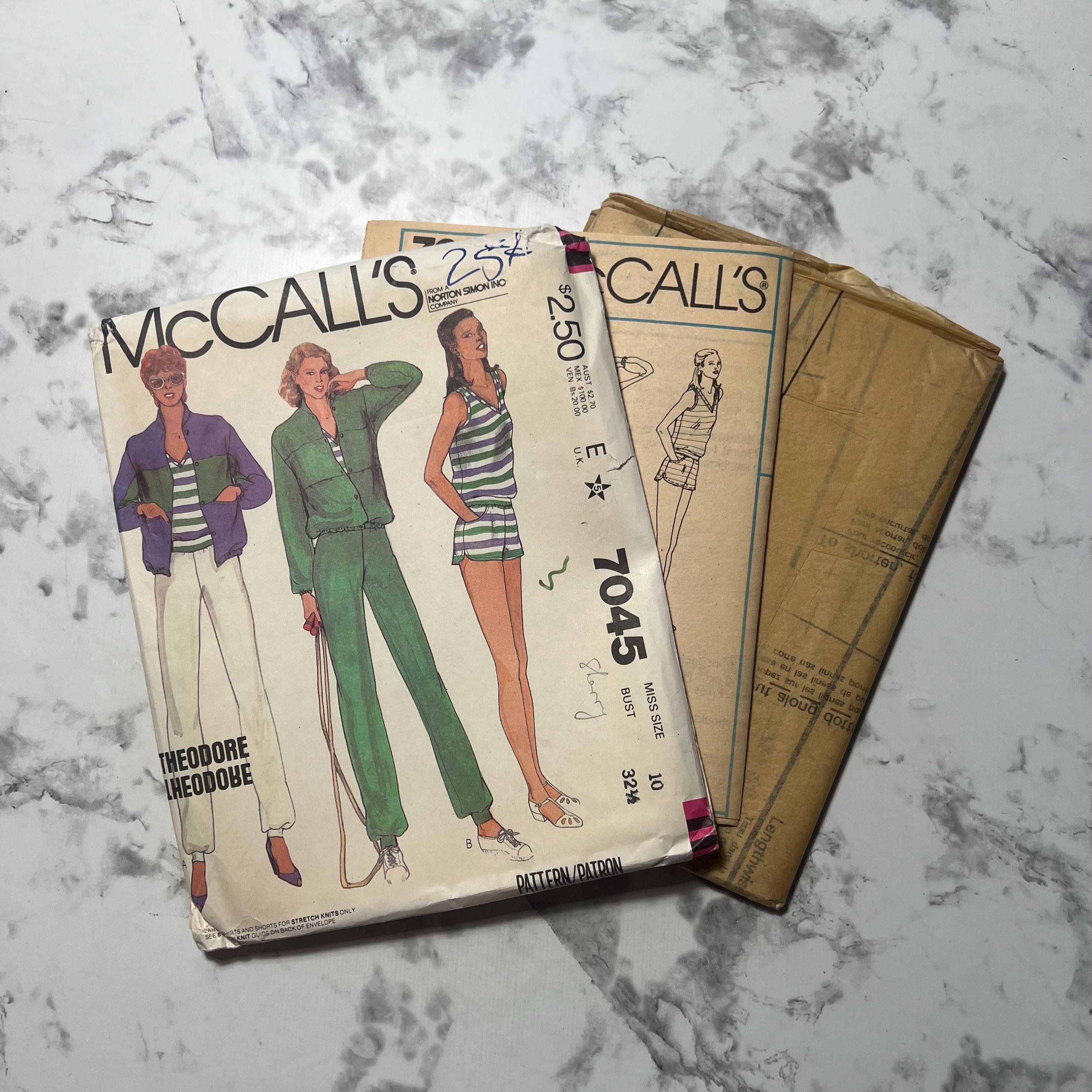 AN様 リクエスト 80s Misses' Jacket, T-shirt, Pants, and Shorts Pattern, Zip up