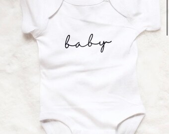 Baby White Onesie