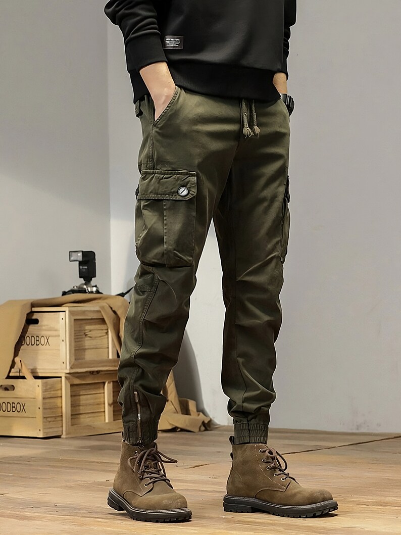 New Multi-pockets Spring Summer Cargo Pants Men Streetwear - Etsy