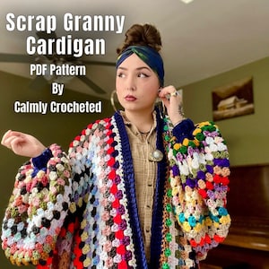 Scrap Granny Cardigan PDF Pattern