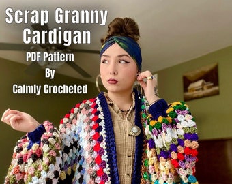 Scrap Granny Cardigan PDF Pattern