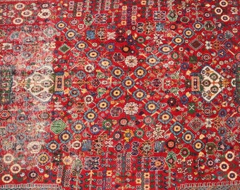 Antique Floral Caucasian Area Carpet