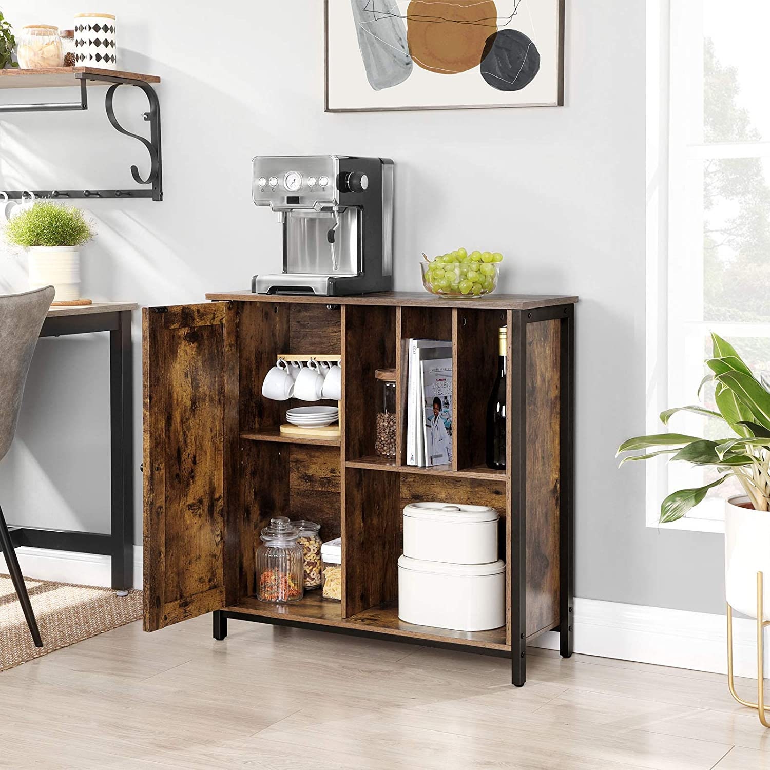 Schrank Lagerschrank mit offenen und geschlossenen Lagerung | Etsy