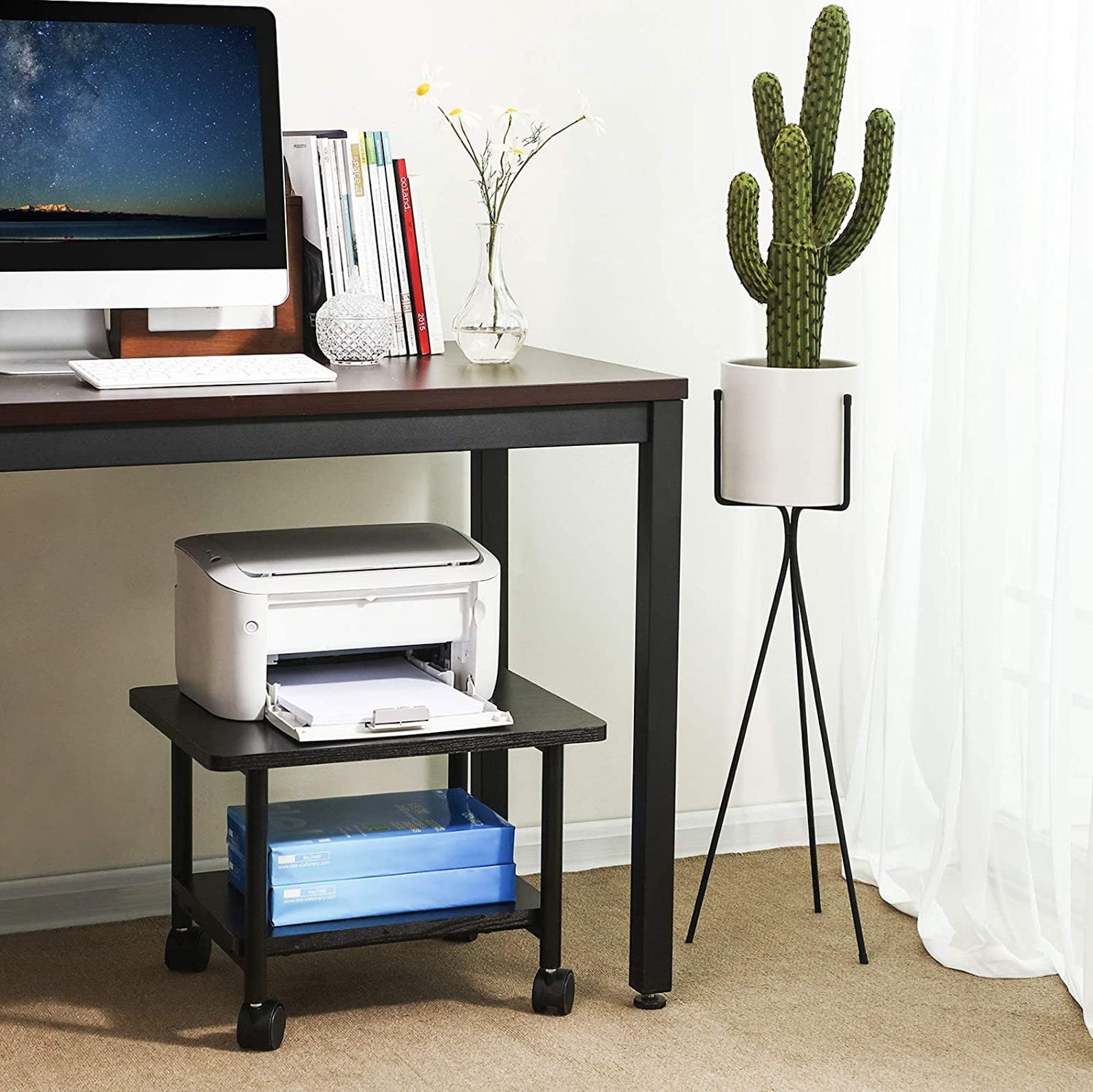 Industrial Under Desk Printer Stand 2Tier Mobile Machine Etsy