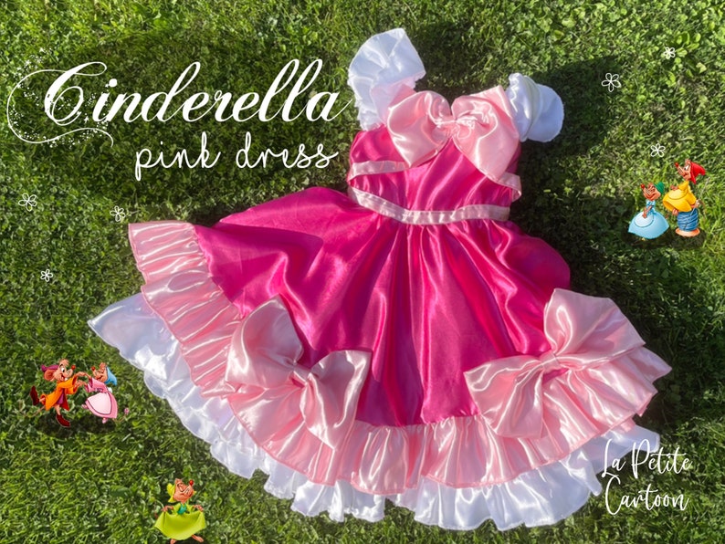 Hand Made Cinderella Pink Dress Princess Costume Twirl Etsy