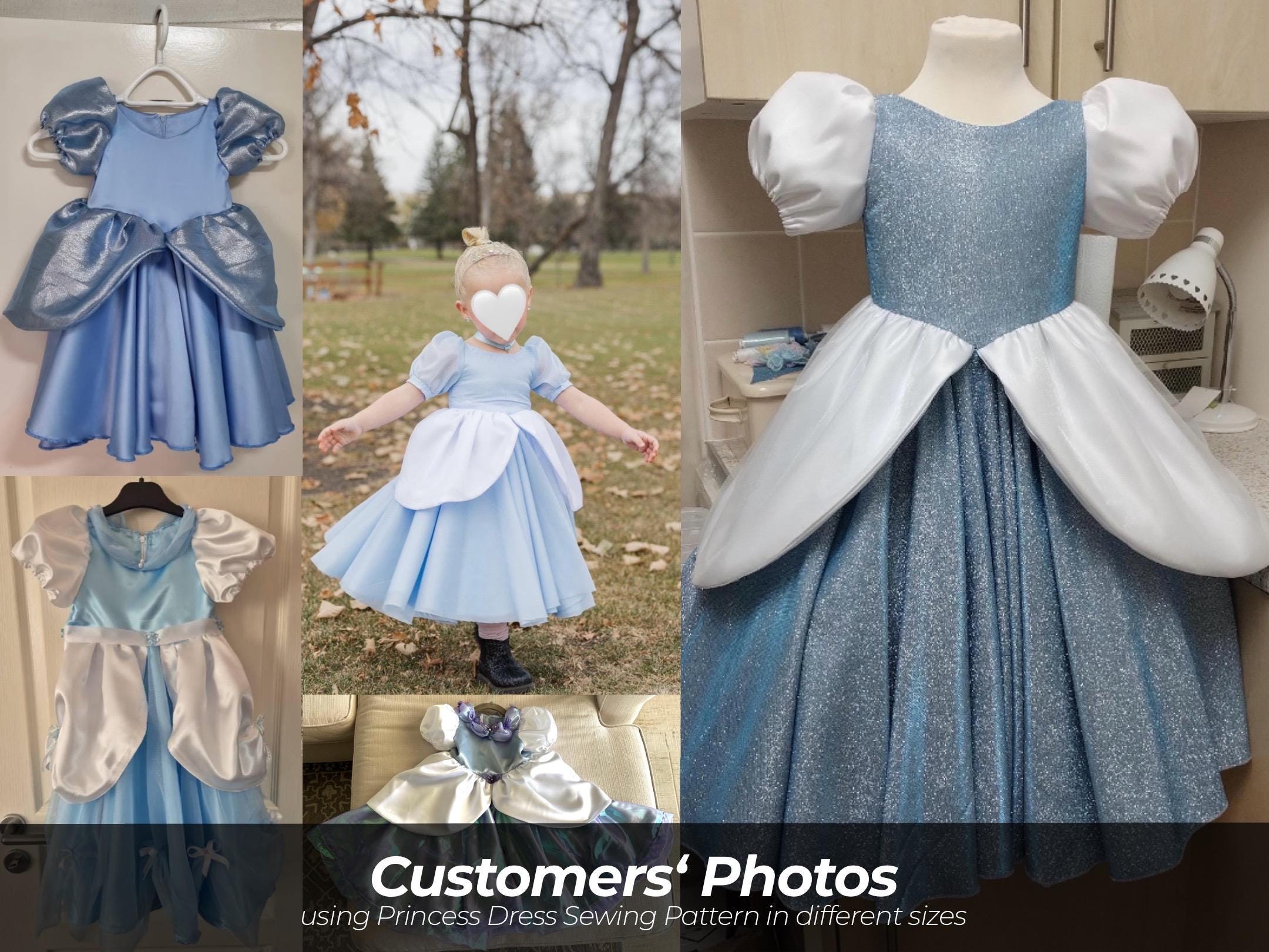 Princess Dress Sewing Patterns | Size 7-12 (PDF) | Over 30 Designs - Etsy Princess Dress Sewing Patterns | Size 7-12 (PDF) | Over 30 Designs - Etsy