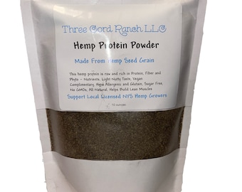 Hemp Protein Powder 10oz Bag by Buffalo Botanicals Inc